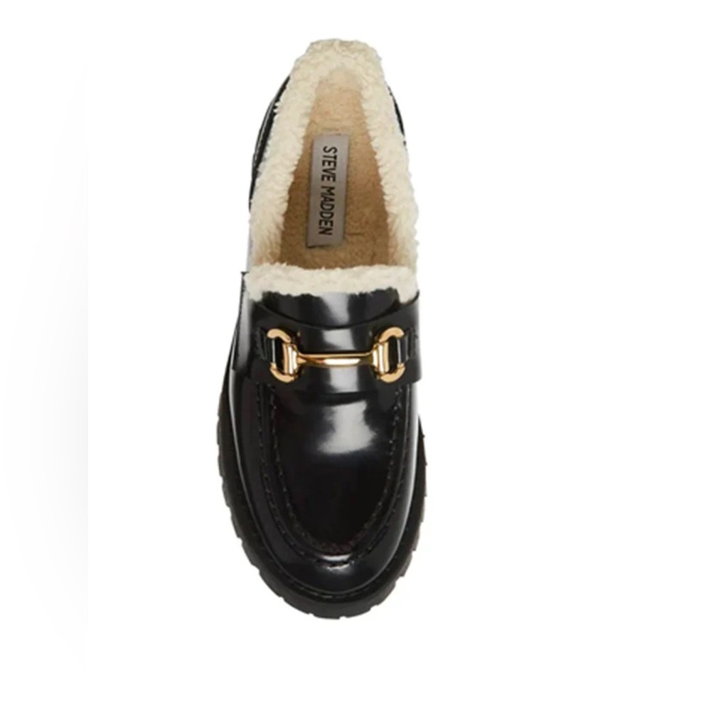 Steve Madden Women’s Black Lando  with Gold Detail Size 7.5